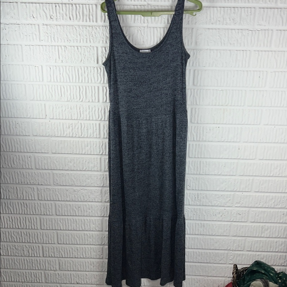 Daily Ritual Gray Soft Sleeveless Maxi Dress